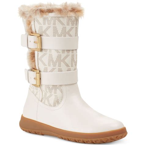 michael kors white snow boots